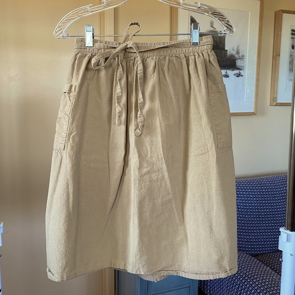 100% Cotton Linen Apron Skirt 🍄🌿🍓🦋